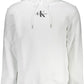 Chic White Hooded Sweatshirt with Logo Embroidery