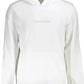 Elegant White Hooded Sweater with Print