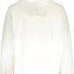Elegant White Hooded Sweatshirt with Logo