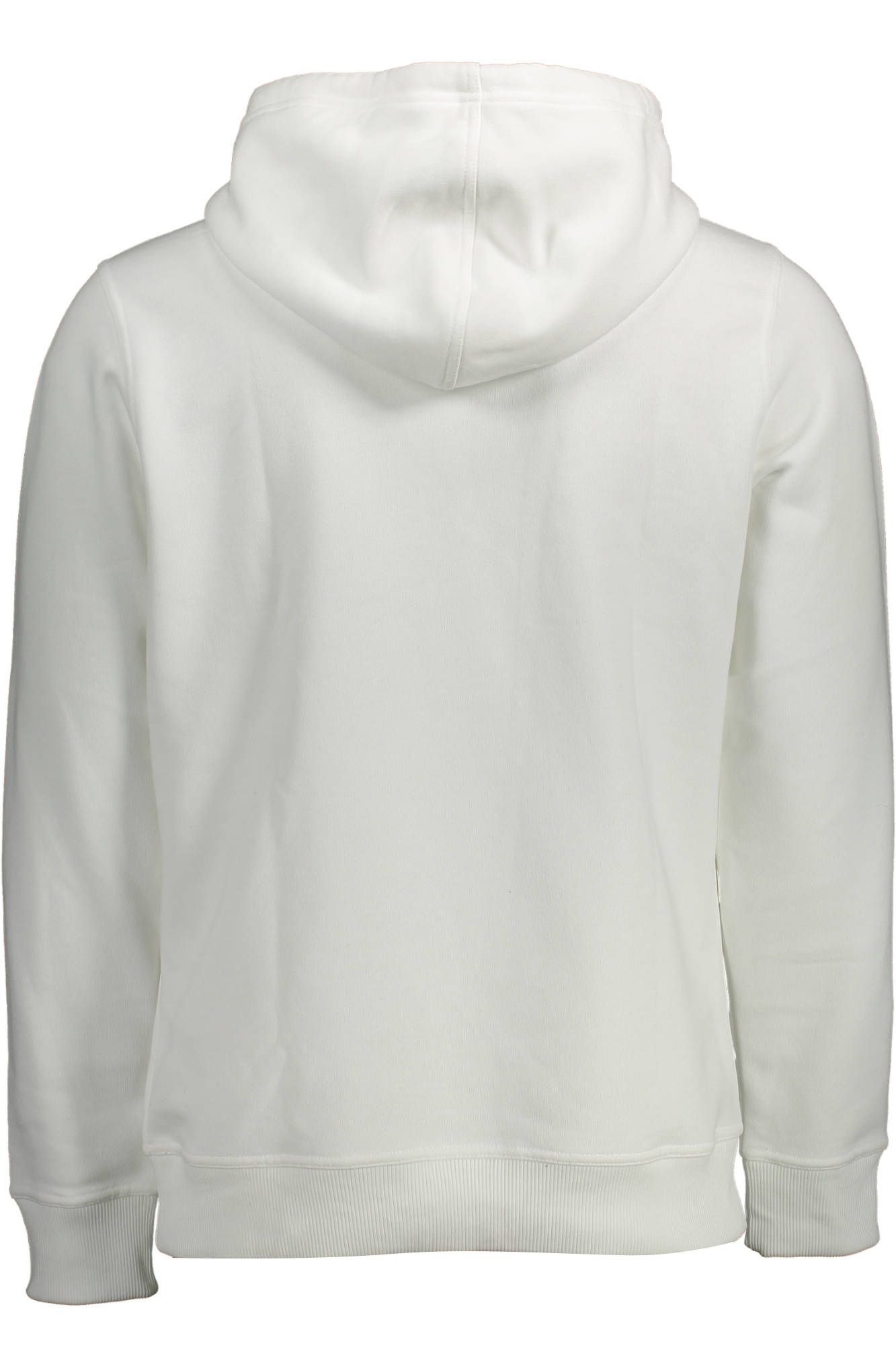 Elegant White Hooded Sweatshirt with Logo Print