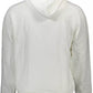 Elegant White Hooded Sweatshirt with Logo Print