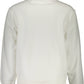 Elegant White Logo Print Sweatshirt