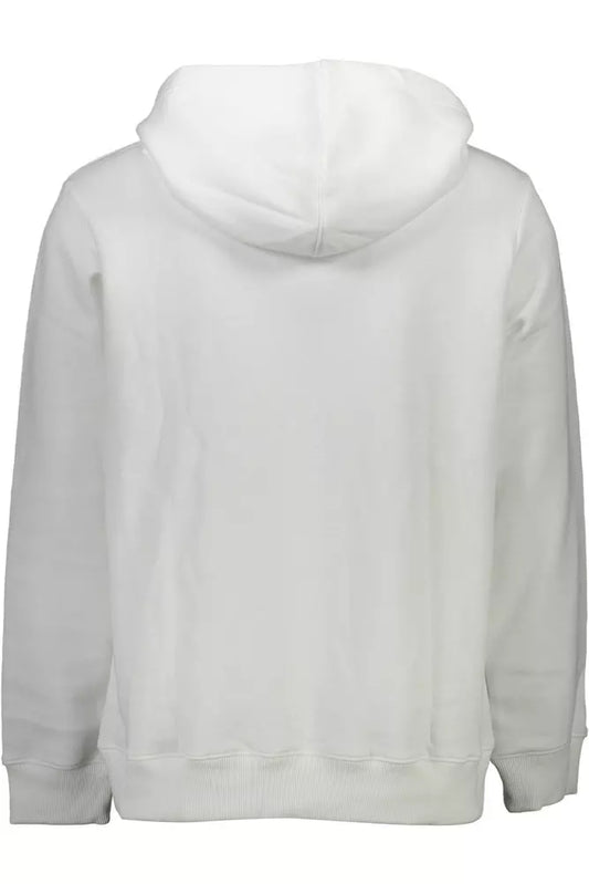 Eco-Conscious White Hooded Sweatshirt