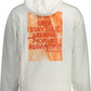 Elegant White Hooded Sweatshirt with Logo Print