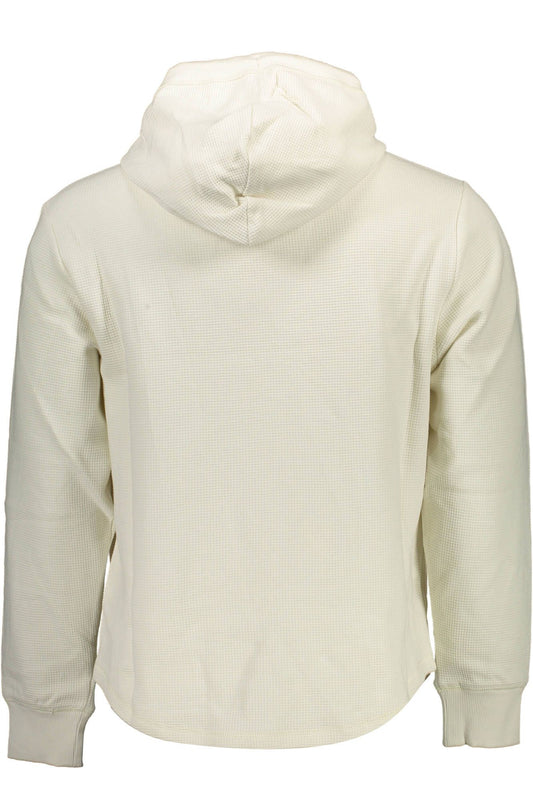 Elegant White Hooded Sweatshirt