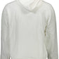 Sleek White Organic Hoodie with Logo Print