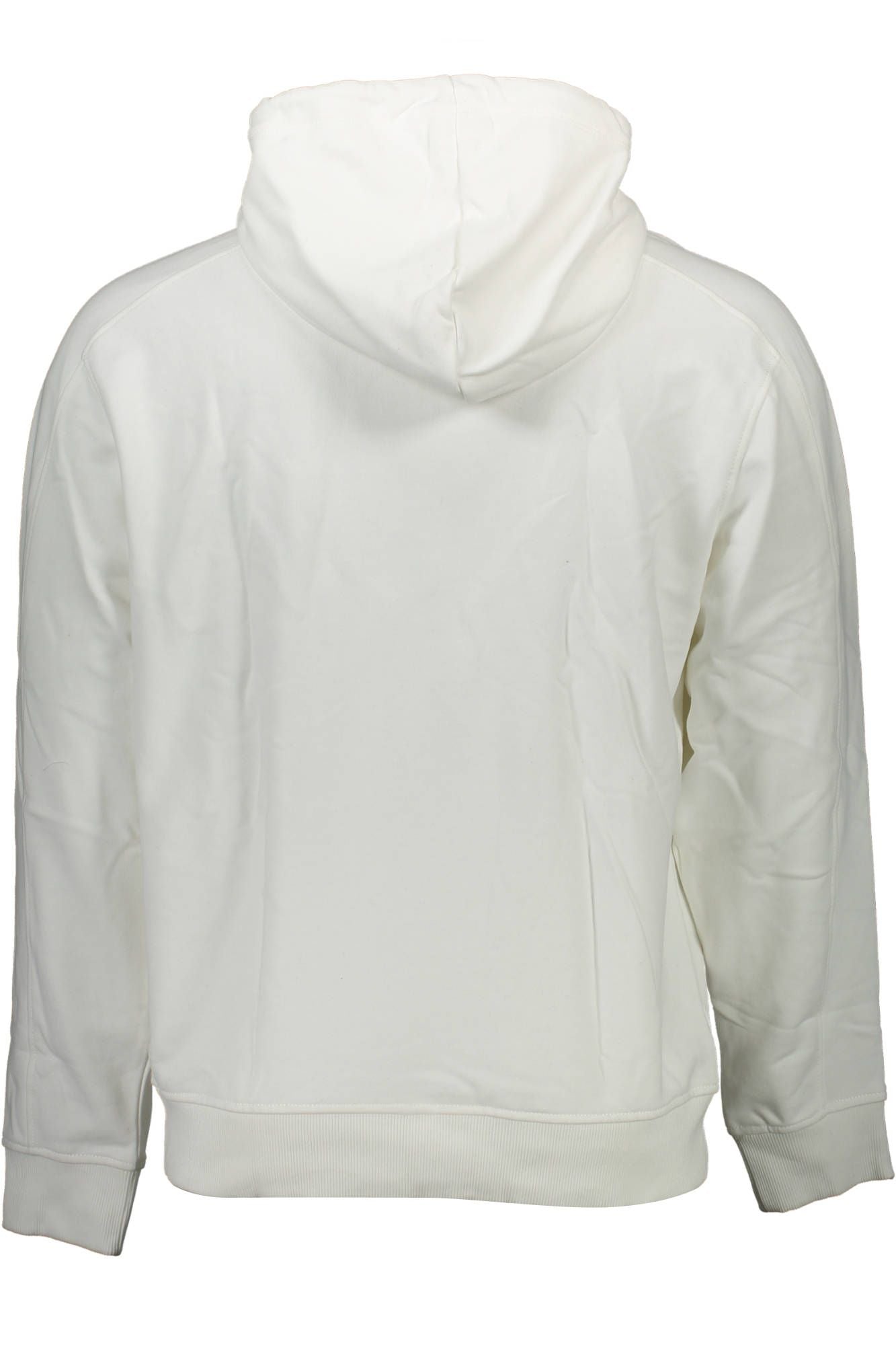 Sleek White Organic Hoodie with Logo Print