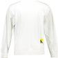 Elegant White Organic Cotton Sweatshirt