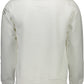 Elegant White Cotton Sweatshirt with Logo