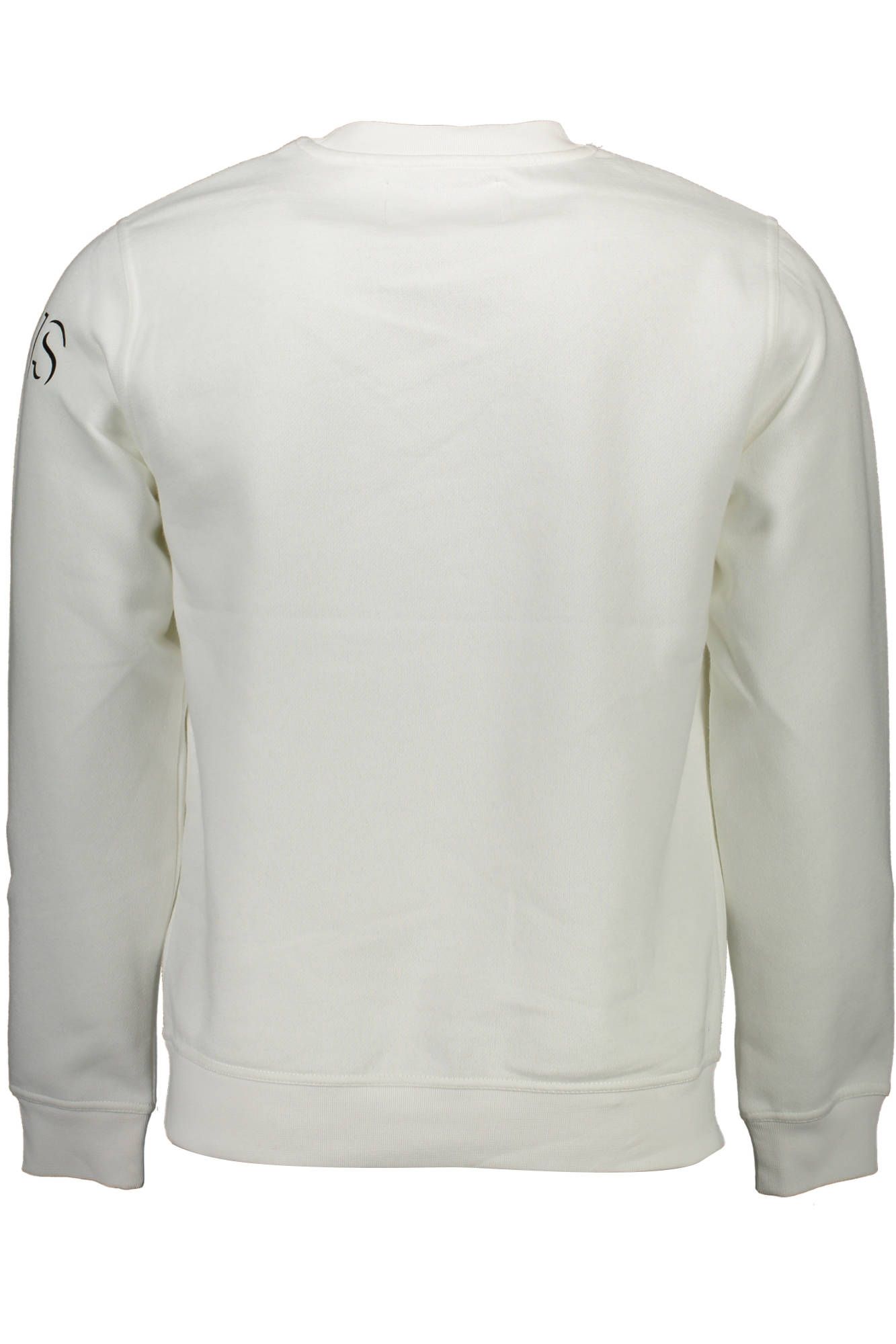 Elegant White Cotton Sweatshirt with Logo