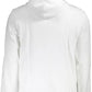Elegant White Hooded Sweater with Print