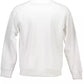 Elegant White Cotton Blend Sweater
