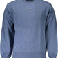 Chic Long-Sleeved Blue Sweater with Logo Detail