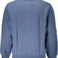 Chic Long-Sleeved Blue Sweater with Logo Detail
