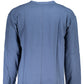 Elevated Blue Cotton Sweater for Men