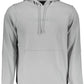 Sleek Gray Reflective Logo Hoodie