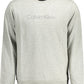Chic Gray Logo Print Sweater