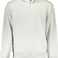 Sleek Gray Hooded Sweatshirt with Contrast Details