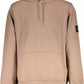 Elegant Long-Sleeved Hooded Sweatshirt in Brown