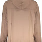 Elegant Long-Sleeved Hooded Sweatshirt in Brown