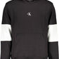Sleek Hooded Sweatshirt with Contrasting Logo