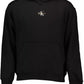 Sleek Black Hooded Sweatshirt with Logo Design