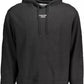 Sleek Cotton Hooded Sweatshirt with Logo Print