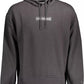 Elevated Black Cotton Hooded Sweatshirt