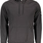 Elegant Black Hooded Sweatshirt with Logo