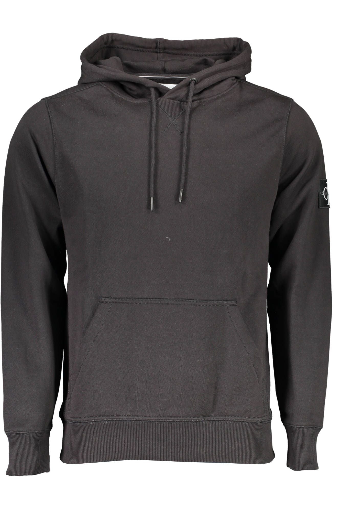 Elegant Black Hooded Sweatshirt with Logo