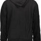 Elegant Black Organic Cotton Hoodie