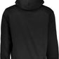 Sleek Black Hooded Fleece Sweatshirt
