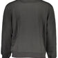 Eco-Conscious Black Sweatshirt with Logo Print