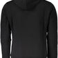 Sleek Hooded Sweatshirt with Contrasting Embroidery