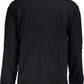Sleek Black Cotton Sweatshirt with Logo