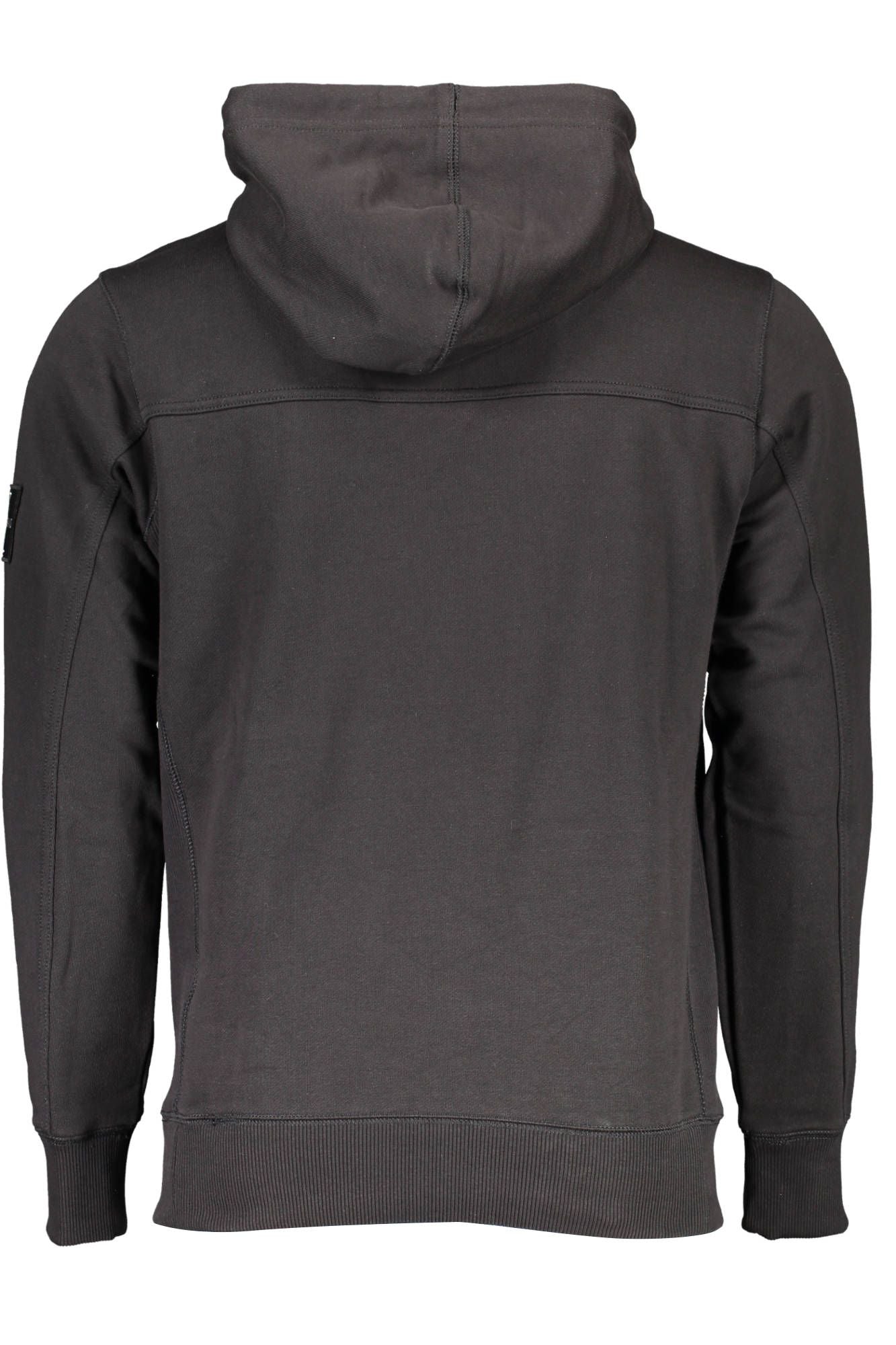 Elegant Black Hooded Sweatshirt with Logo