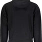 Elegant Black Hooded Sweatshirt with Contrasting Logo