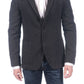 Chic Gray Cotton Jacket with Classic Appeal