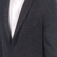 Chic Gray Cotton Jacket with Classic Appeal