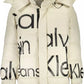 Elegant Beige Long-Sleeved Jacket with Removable Hood