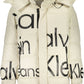 Beige Long-Sleeved Jacket with Removable Hood