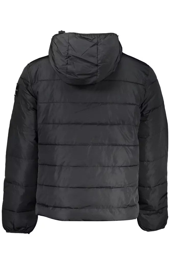 Sleek Recycled Polyester Hooded Jacket