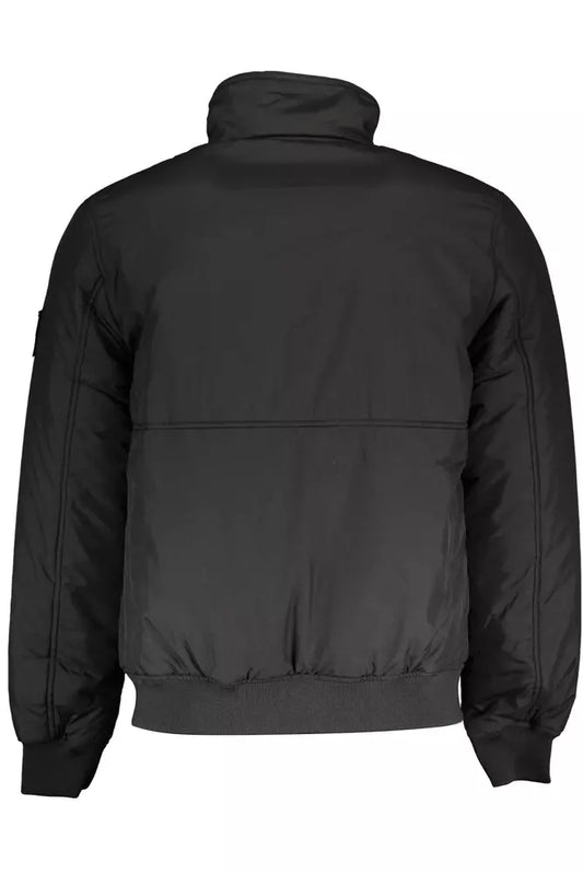 Sleek Zip-Up Recycled Jacket with Logo