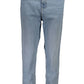 Chic Light Blue Recycled Cotton Jeans