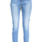 Sleek Light Blue Faded Skinny Jeans