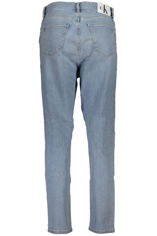 Chic Light Blue Recycled Cotton Jeans