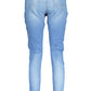 Sleek Light Blue Faded Skinny Jeans