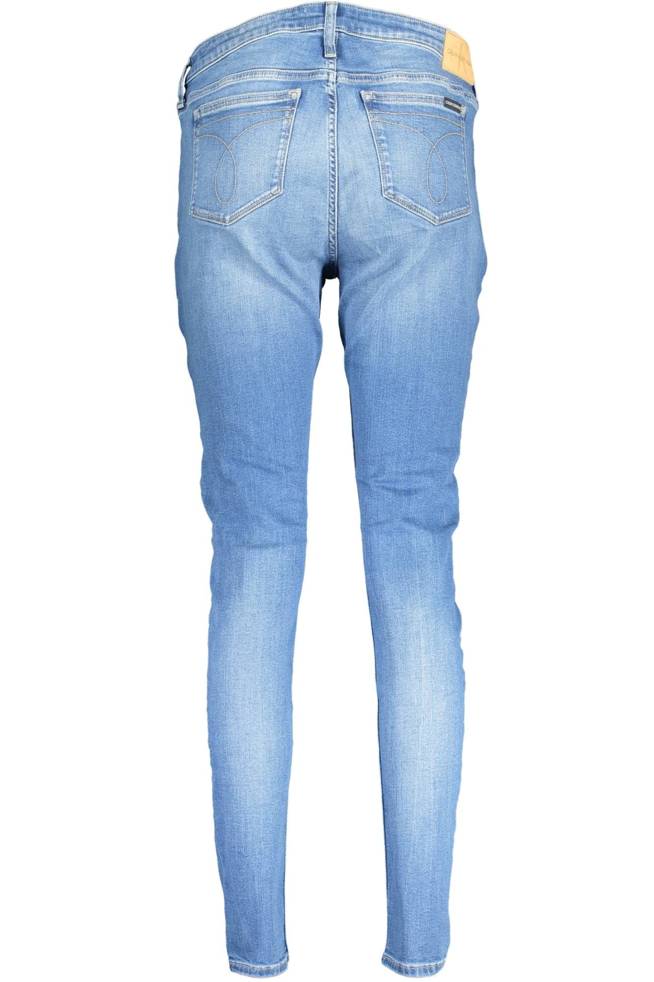 Sleek Light Blue Faded Skinny Jeans