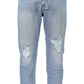 Light Blue Faded Dad Jeans