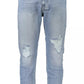 Light Blue Faded Dad Jeans